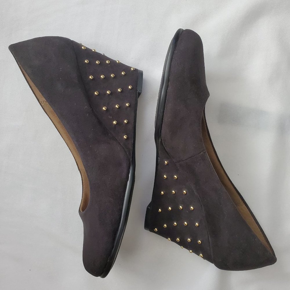 Aerosoles Plum Tree Black 3-inch Wedge Heels